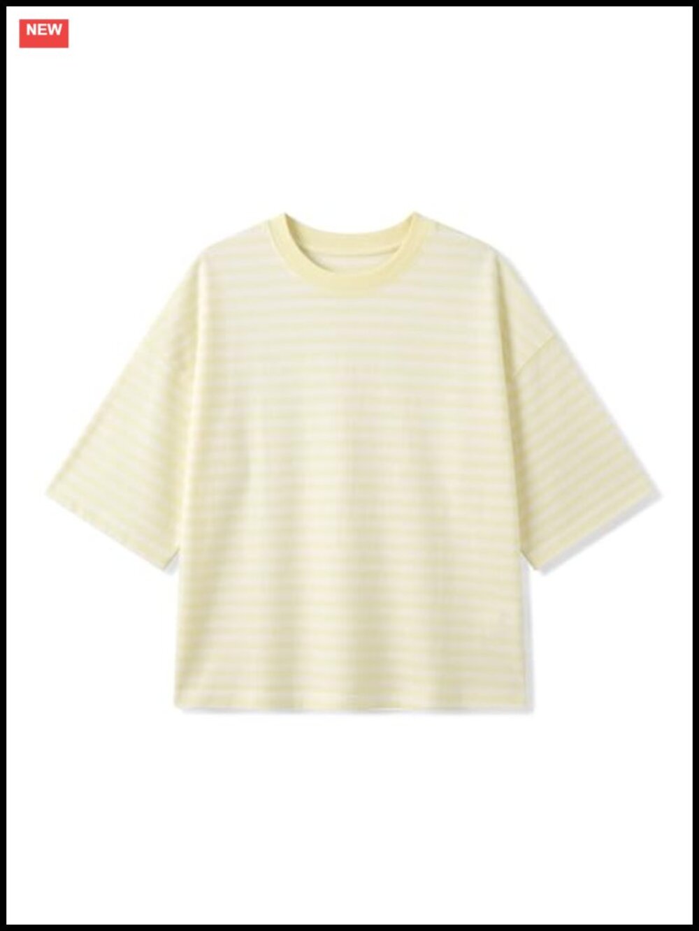Oversized Striped Short Sleeve Crewneck Loose Fit T-Shirt